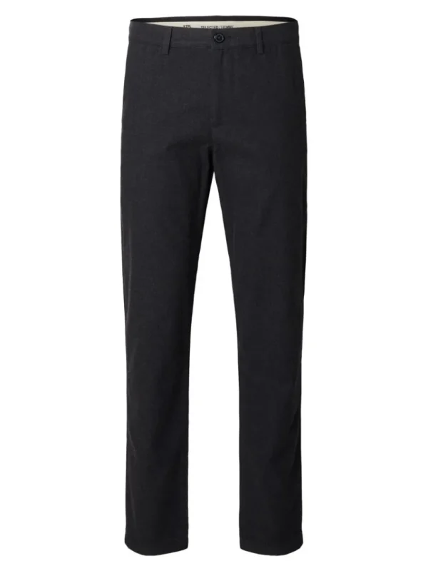 Bukser>SELECTED 175 SLIM-FIT BØRSTET CHINOS Black