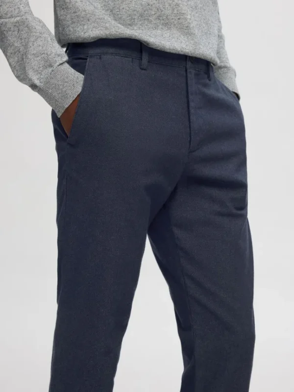 Bukser>SELECTED 175 SLIM-FIT BØRSTET CHINOS Blue