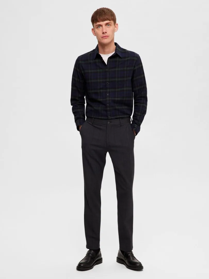 slimfit_bukser_1-8.webp Bukser | Jakkesæt & Blazers>SELECTED 175 SLIM-FIT BUKSER Grey