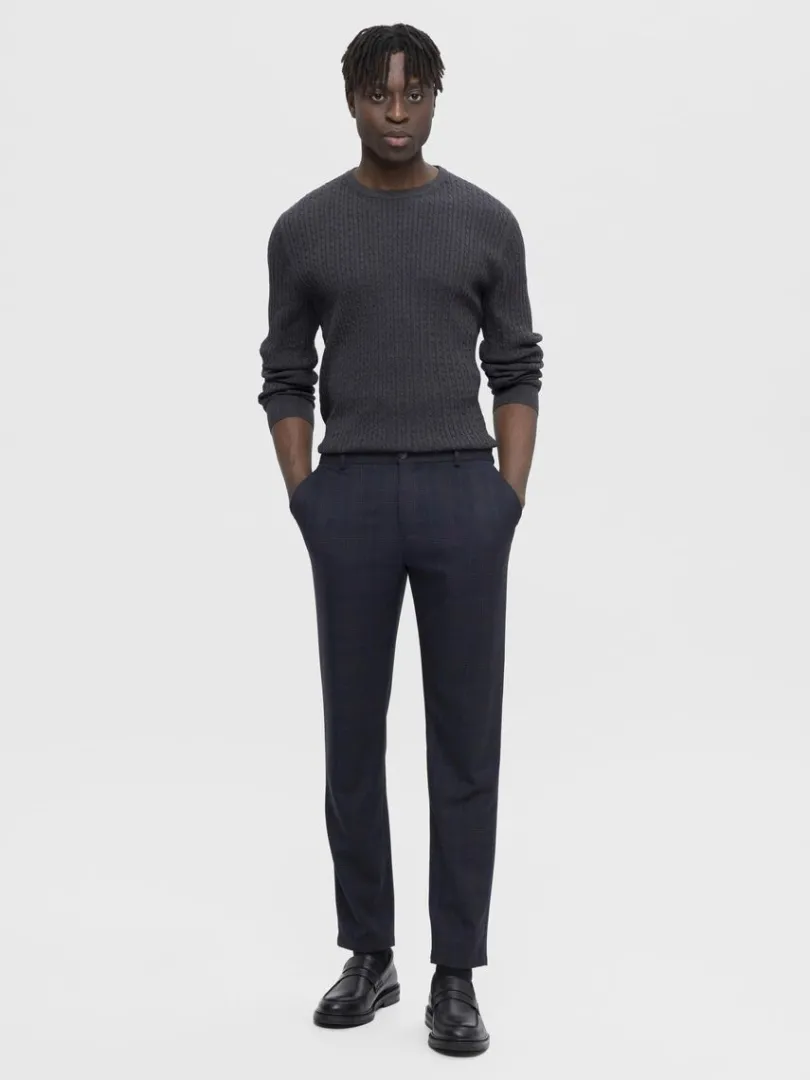 slimfit_bukser_1-9.webp Bukser | Jakkesæt & Blazers>SELECTED 175 SLIM-FIT BUKSER Blue