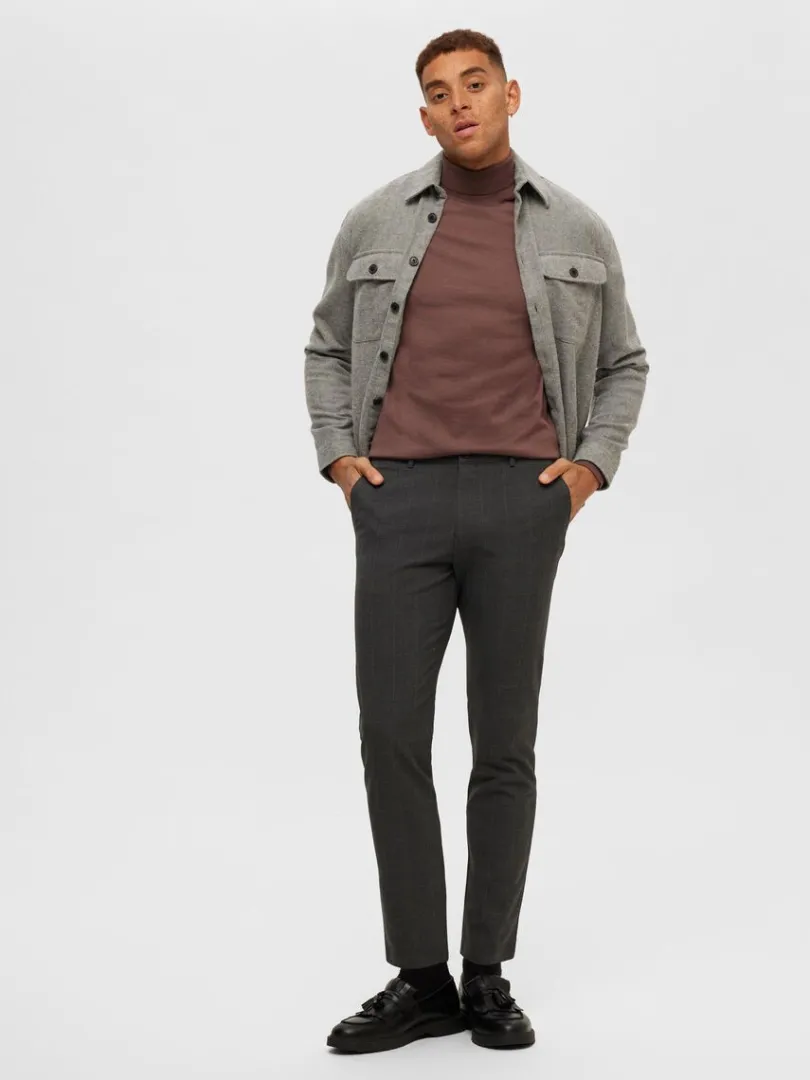 slimfit_bukser_2-7.webp Bukser | Jakkesæt & Blazers>SELECTED 175 SLIM-FIT BUKSER Grey