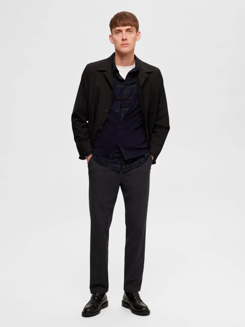 slimfit_bukser_2-8.webp Bukser | Jakkesæt & Blazers>SELECTED 175 SLIM-FIT BUKSER Grey