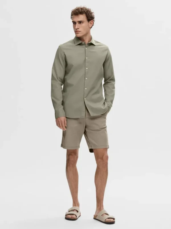 Shorts>SELECTED SLIM-FIT CHINOSHORTS Brown
