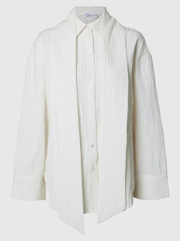 Skjorter>SELECTED SLØJFE SKJORTE White