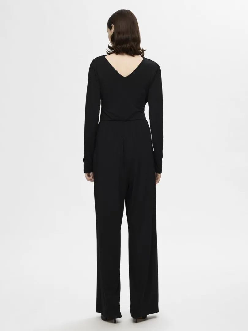 slomstil_buksedragt_4.webp Kjoler>SELECTED SLÅ-OM-STIL BUKSEDRAGT Black