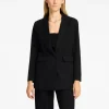 Jakkesæt & Blazers>SELECTED SØLV-NÅLESTRIBE OVERSIZED BLAZER Black