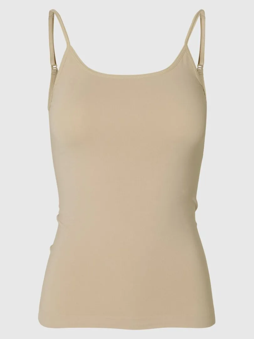 smls_shapewear_top_0.webp Toppe Og Bluser>SELECTED SØMLØS SHAPEWEAR TOP Brown