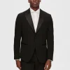 Jakkesæt & Blazers>SELECTED SMOKING BLAZER Black