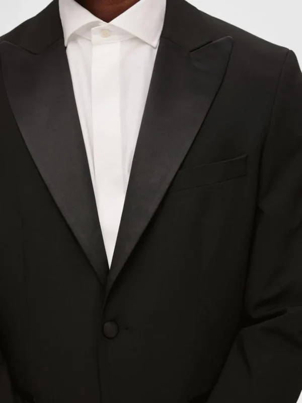 Jakkesæt & Blazers>SELECTED SMOKING BLAZER Black