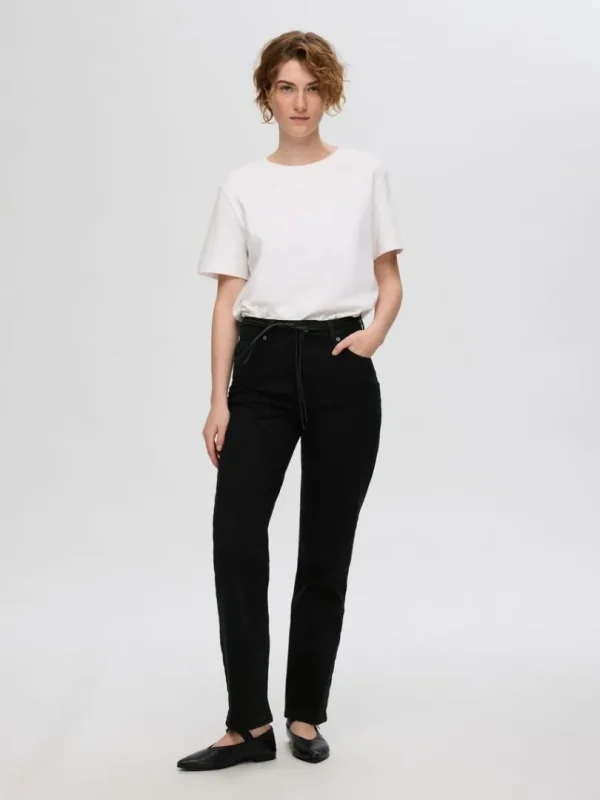 Jeans>SELECTED SORT STRAIGHT FIT JEANS Black