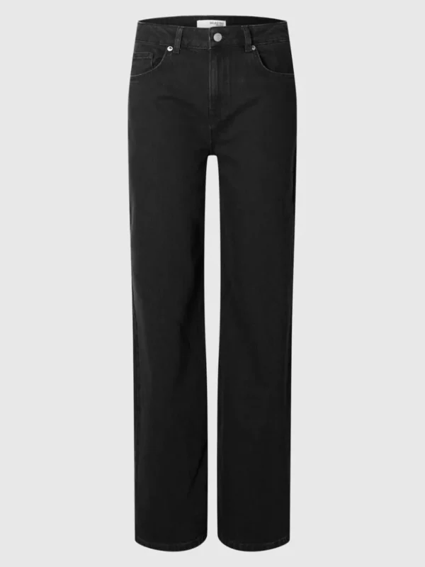 Jeans>SELECTED SORT WIDE FIT JEANS Black
