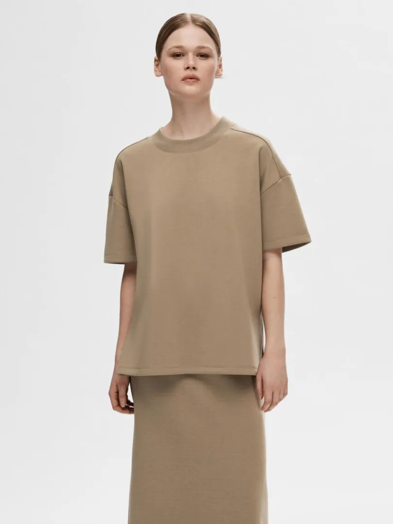 stkrave_tshirt_0.webp T-shirts>SELECTED STÅKRAVE T-SHIRT Brown