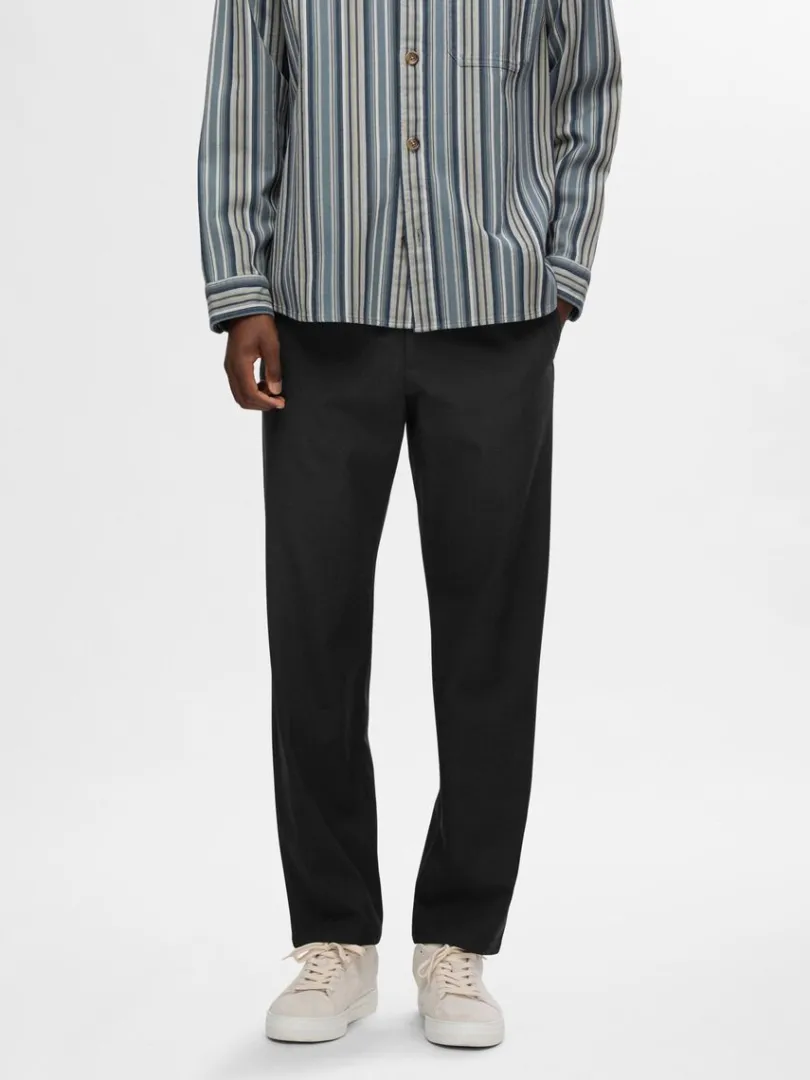 straight_fit_bukser_0-6.webp Bukser>SELECTED 196 STRAIGHT FIT BUKSER Black