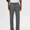 Bukser>SELECTED 196 STRAIGHT FIT BUKSER Grey