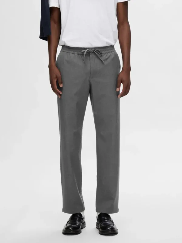 Bukser>SELECTED 196 STRAIGHT FIT BUKSER Grey