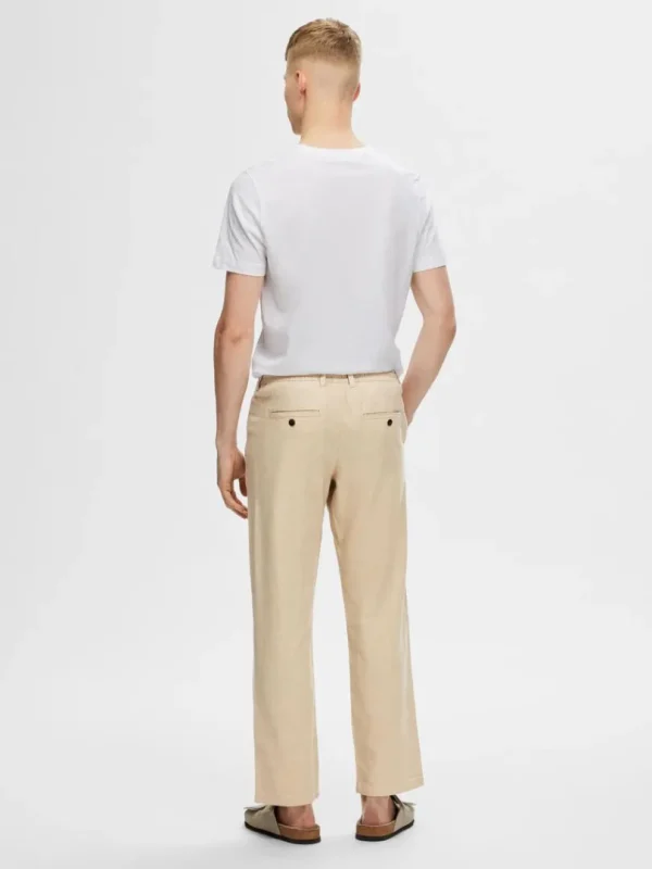 Bukser>SELECTED STRAIGHT FIT BUKSER Beige