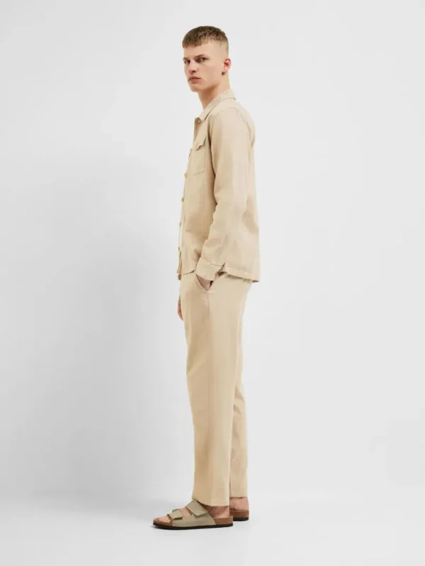 Bukser>SELECTED STRAIGHT FIT BUKSER Beige