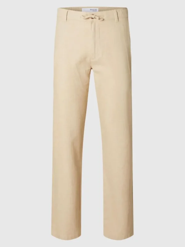 Bukser>SELECTED STRAIGHT FIT BUKSER Beige