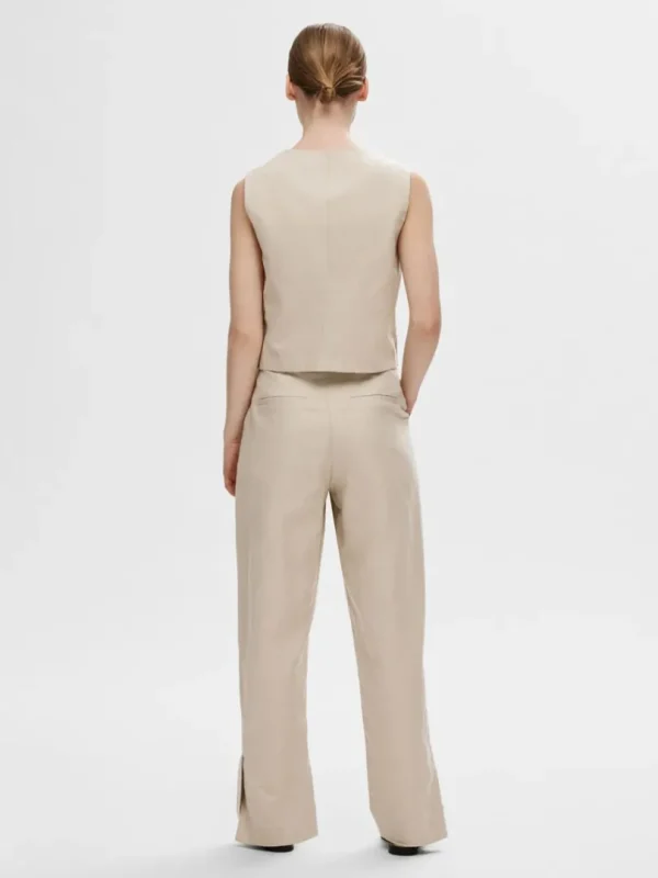 Bukser | Jakkesæt & Blazers>SELECTED STRAIGHT FIT BUKSER Beige