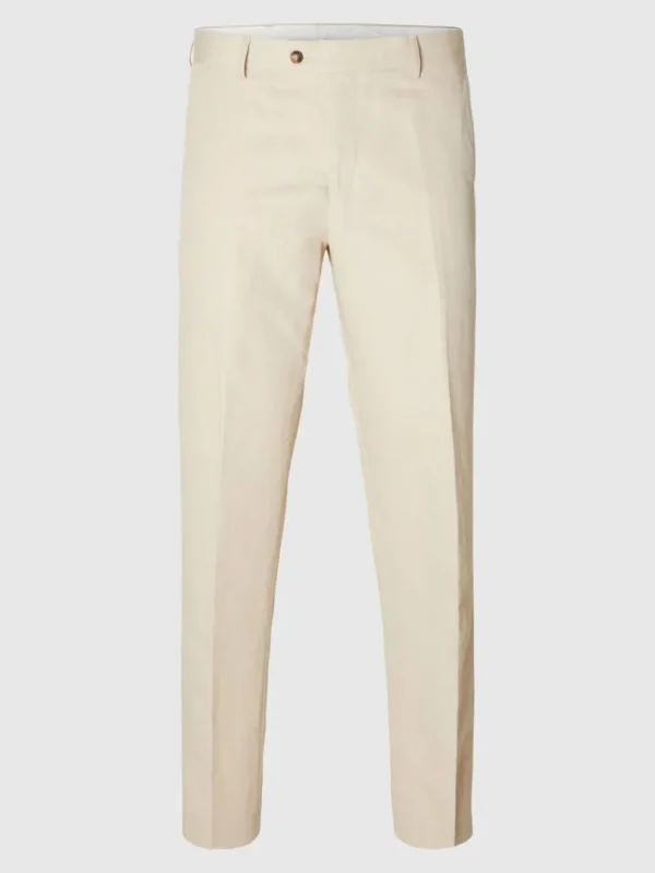 Bukser | Jakkesæt & Blazers>SELECTED STRAIGHT FIT BUKSER Beige