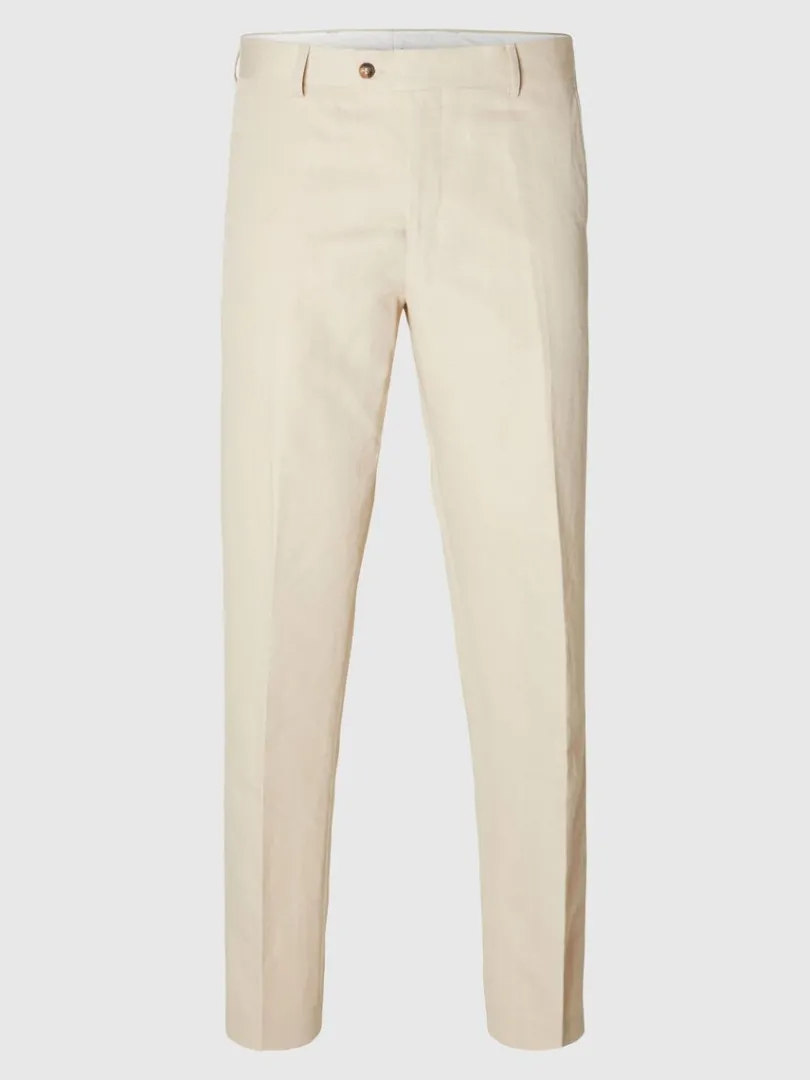straight_fit_bukser_4-7.webp Bukser | Jakkesæt & Blazers>SELECTED STRAIGHT FIT BUKSER Beige