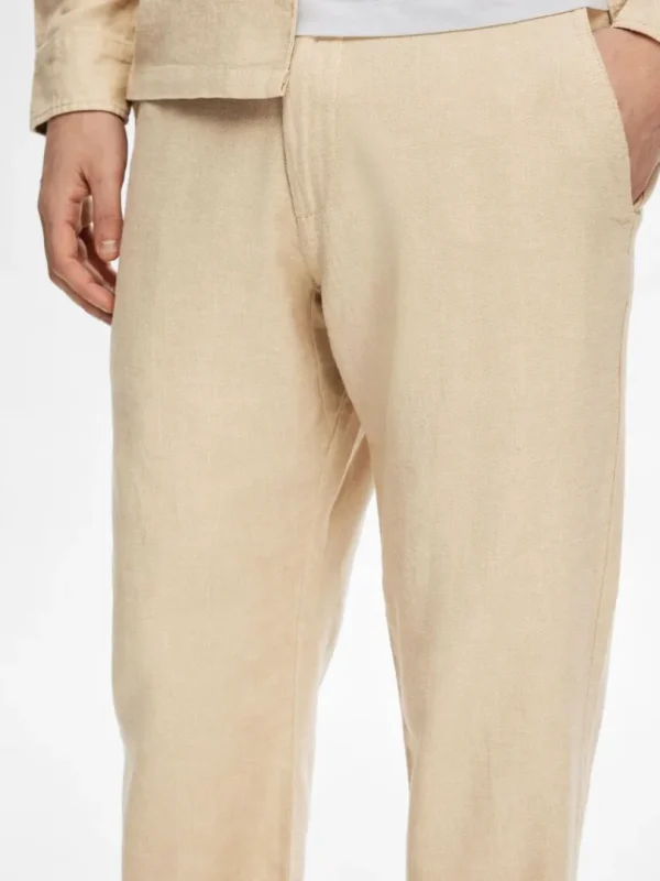 Bukser>SELECTED STRAIGHT FIT BUKSER Beige