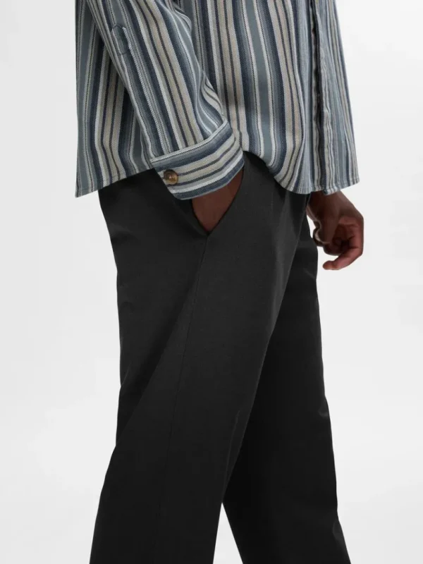 Bukser>SELECTED 196 STRAIGHT FIT BUKSER Black