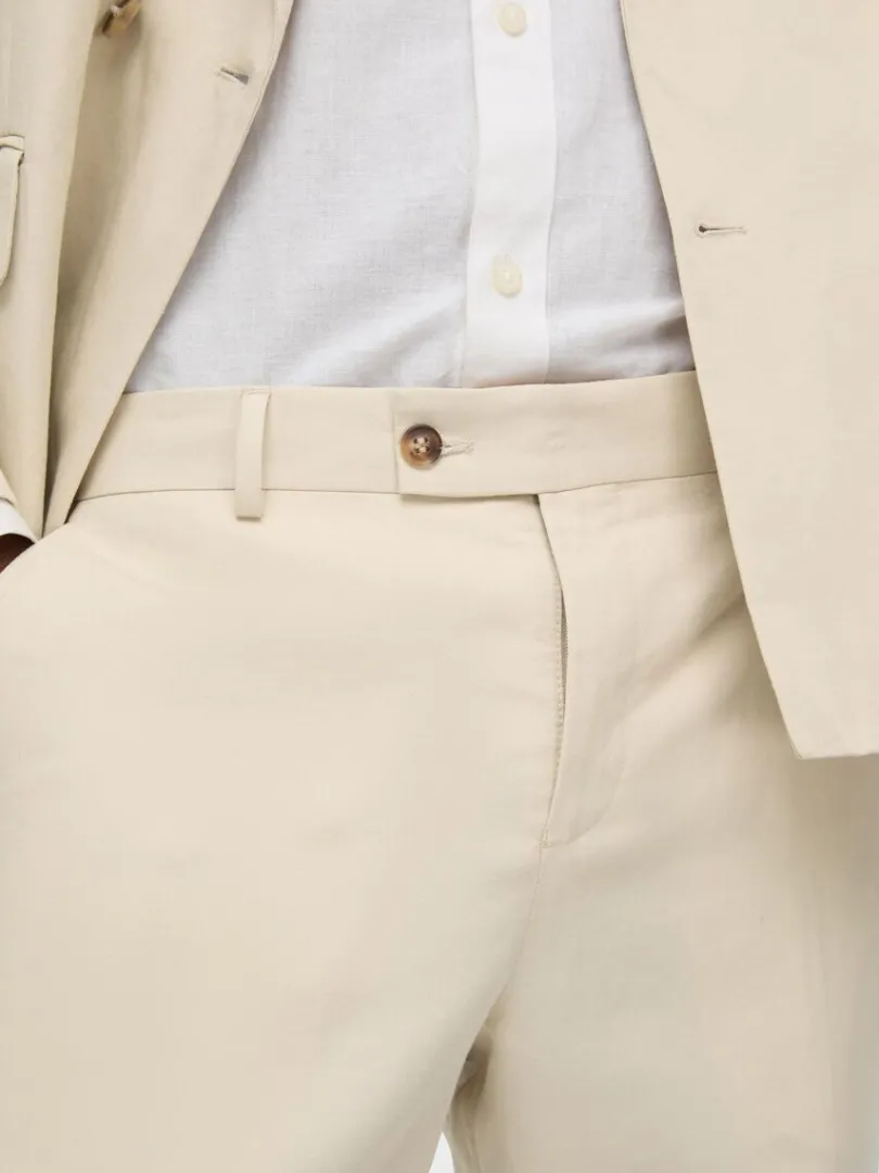 straight_fit_bukser_5-6.webp Bukser | Jakkesæt & Blazers>SELECTED STRAIGHT FIT BUKSER Beige