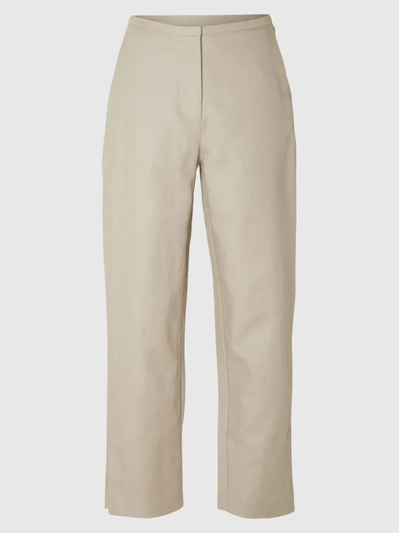 straight_fit_bukser_5.webp Bukser | Jakkesæt & Blazers>SELECTED STRAIGHT FIT BUKSER Beige