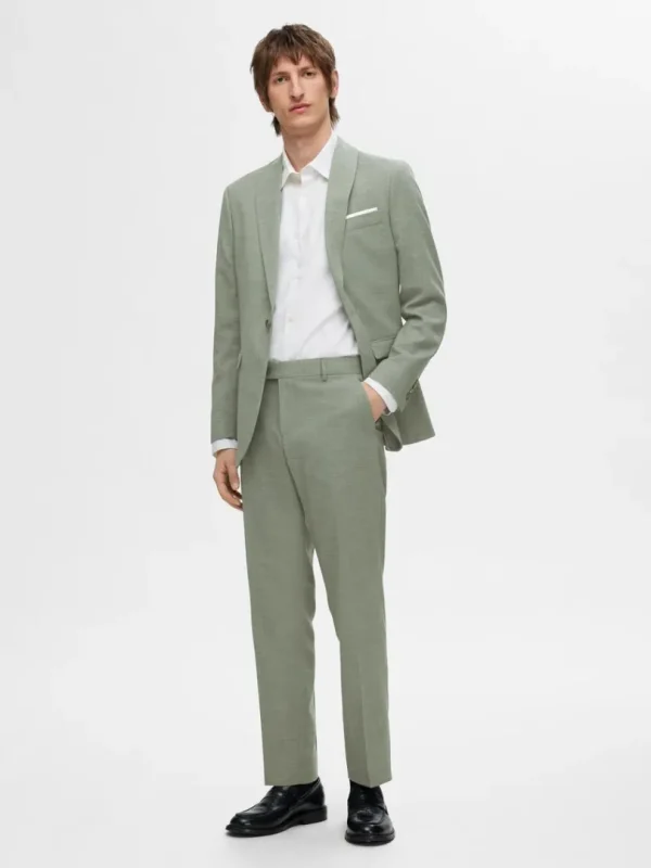Bukser | Jakkesæt & Blazers>SELECTED STRAIGHT FIT HABITBUKSER Green