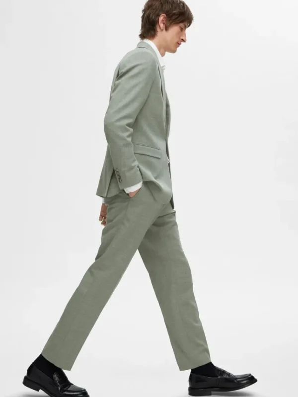Bukser | Jakkesæt & Blazers>SELECTED STRAIGHT FIT HABITBUKSER Green