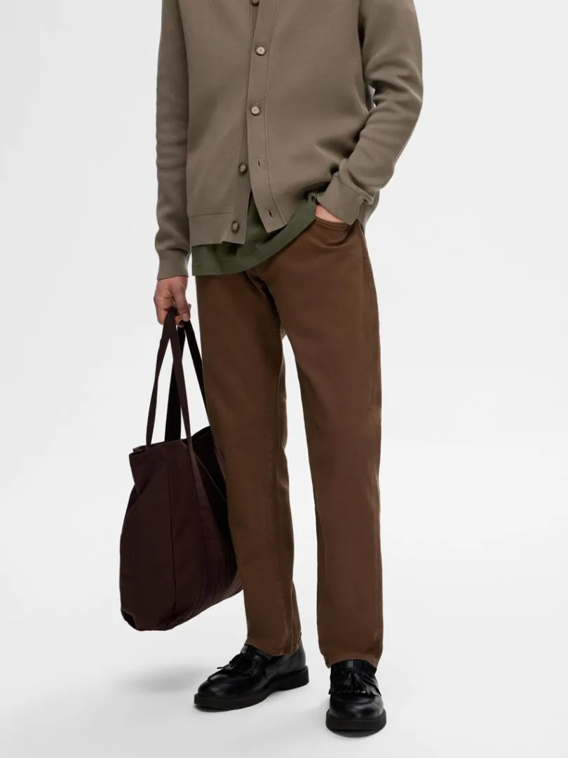 straight_fit_jeans_0.webp Jeans>SELECTED 196 STRAIGHT FIT JEANS Brown