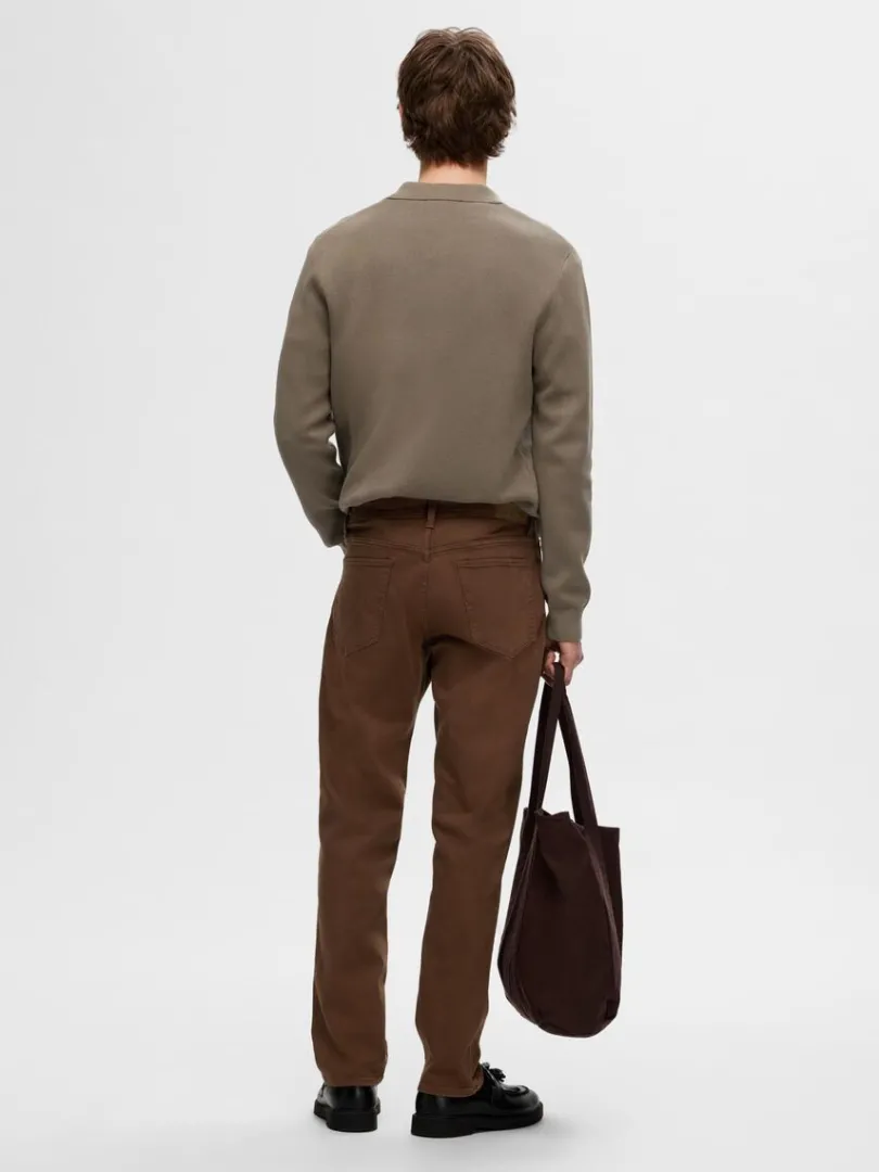 straight_fit_jeans_1.webp Jeans>SELECTED 196 STRAIGHT FIT JEANS Brown