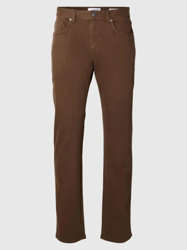 Jeans>SELECTED 196 STRAIGHT FIT JEANS Brown