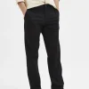 Bukser>SELECTED 196 STRAIGHT FLEX CHINOS Black