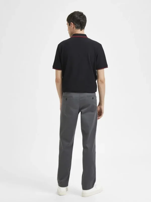 Bukser>SELECTED 196 STRAIGHT FLEX CHINOS Grey
