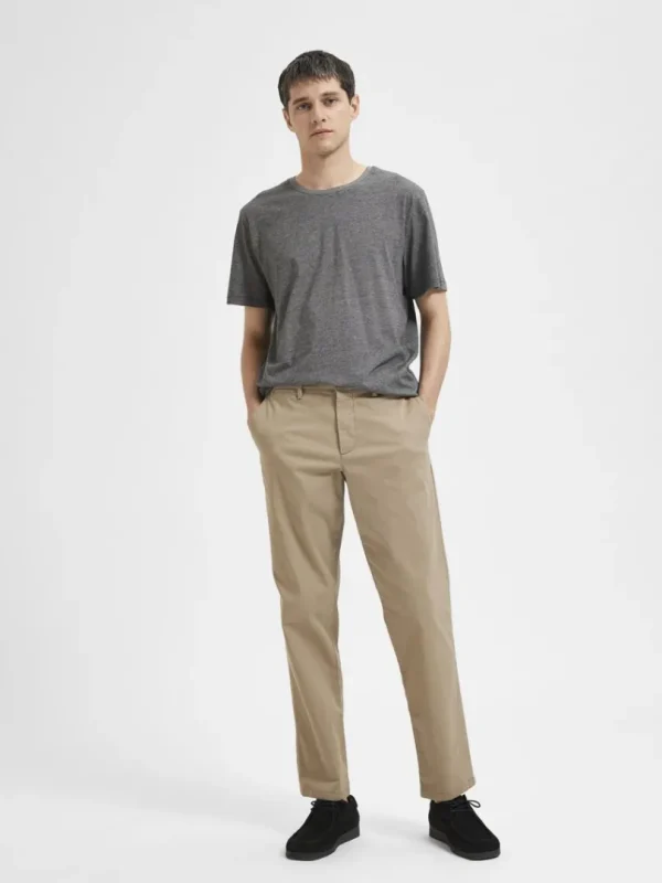 Bukser>SELECTED 196 STRAIGHT FLEX CHINOS Brown