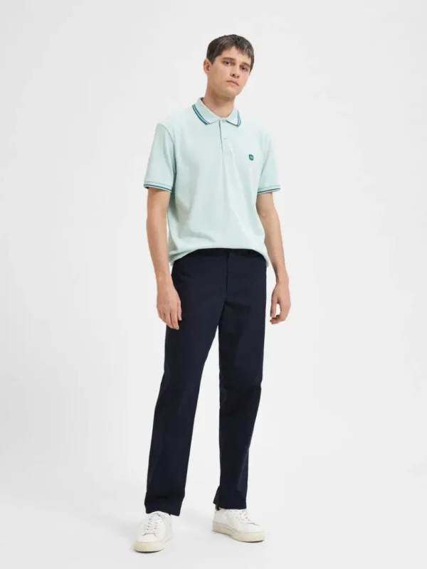 Bukser>SELECTED 196 STRAIGHT FLEX CHINOS Blue