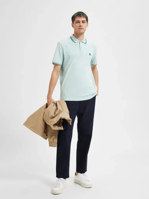 Bukser>SELECTED 196 STRAIGHT FLEX CHINOS Blue