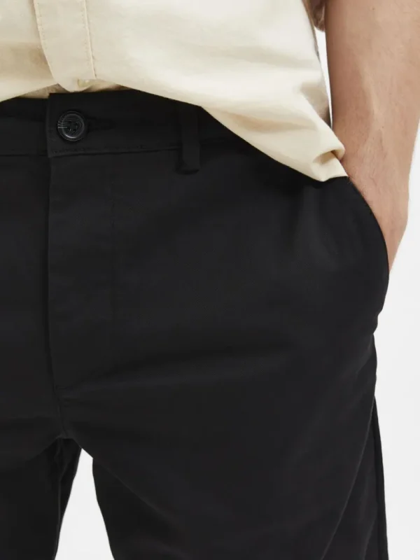 Bukser>SELECTED 196 STRAIGHT FLEX CHINOS Black