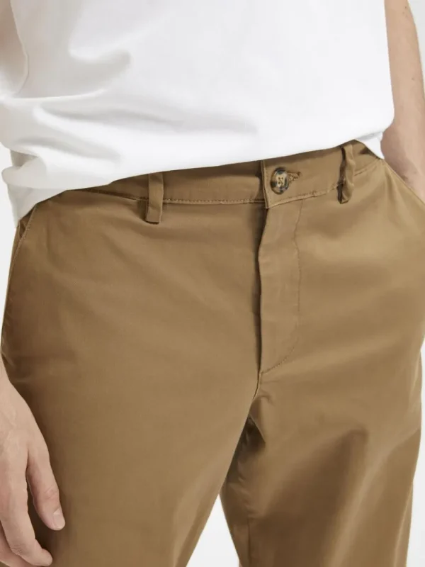 Bukser>SELECTED 196 STRAIGHT FLEX CHINOS Brown