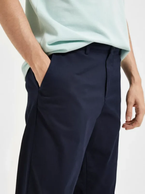 Bukser>SELECTED 196 STRAIGHT FLEX CHINOS Blue