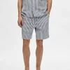 Shorts>SELECTED STRIBEDE SHORTS Blue