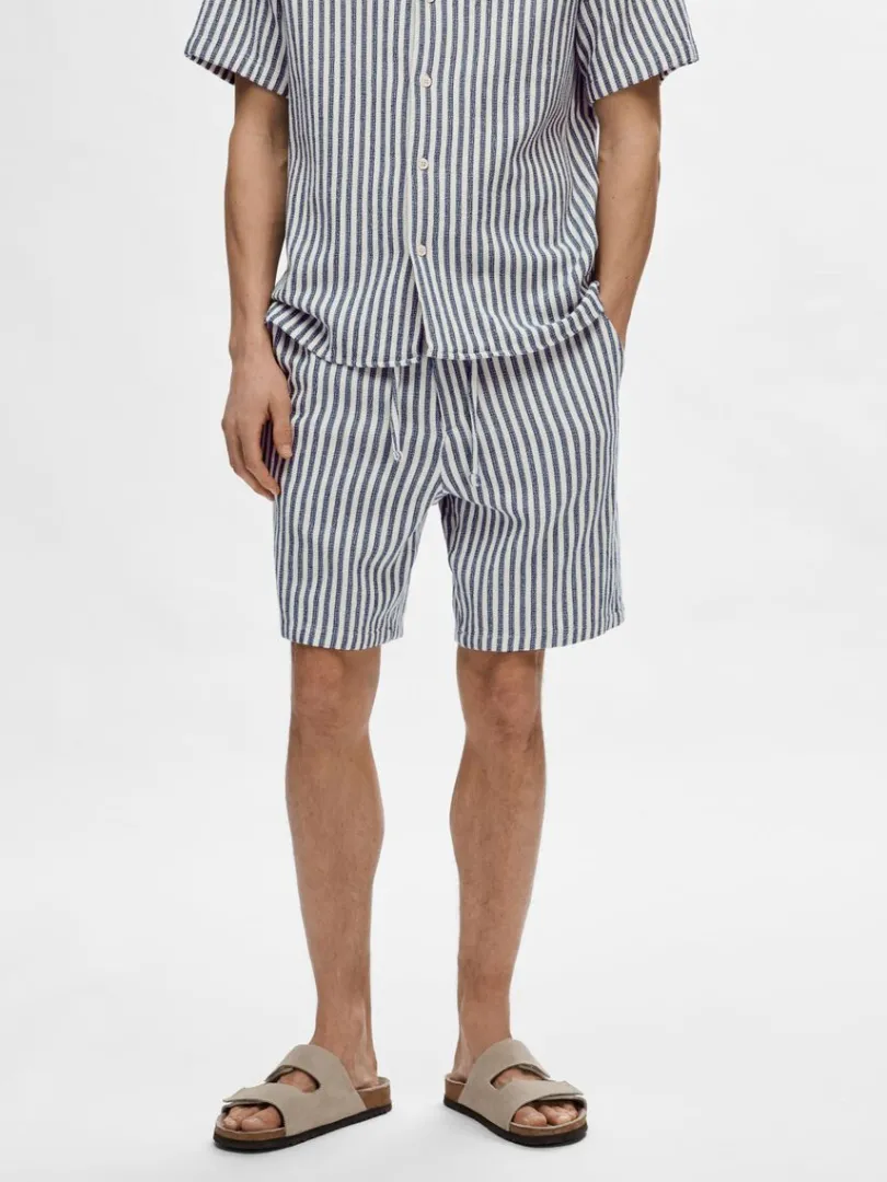 stribede_shorts_0.webp Shorts>SELECTED STRIBEDE SHORTS Blue