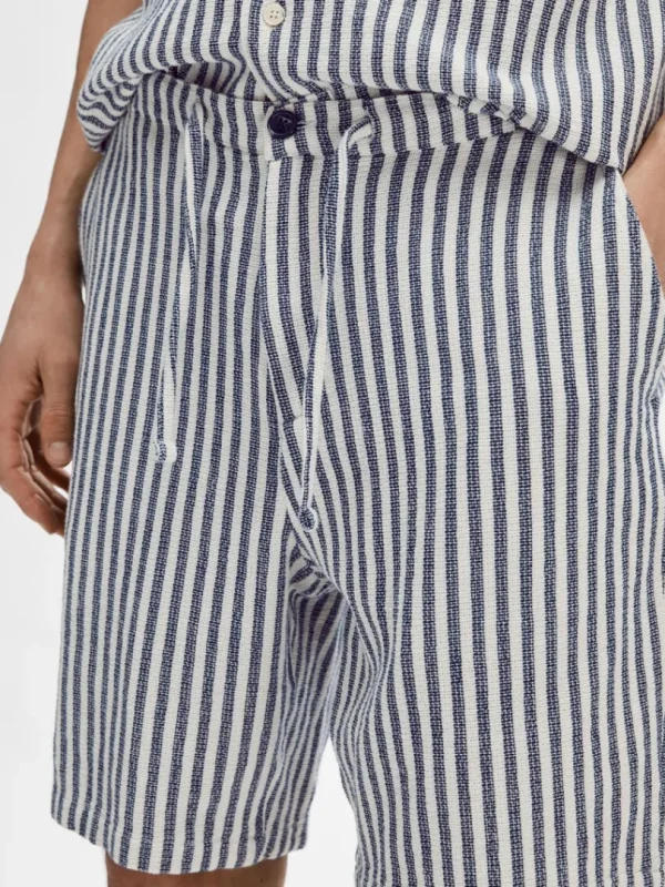 Shorts>SELECTED STRIBEDE SHORTS Blue
