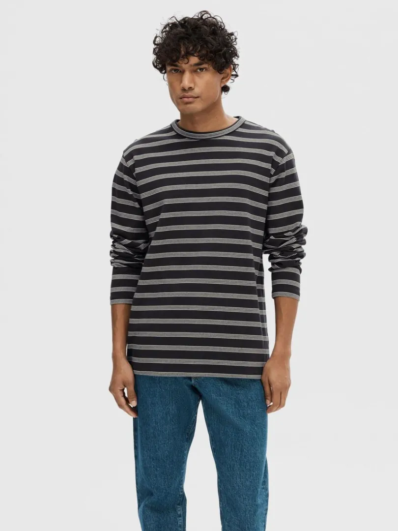 stribet_bomuld_sweatshirt_0.webp Hættetrøjer & Sweatshirts>SELECTED STRIBET BOMULD SWEATSHIRT Blue