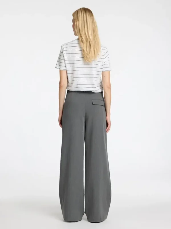 T-shirts>SELECTED STRIBET BOMULD T-SHIRT White