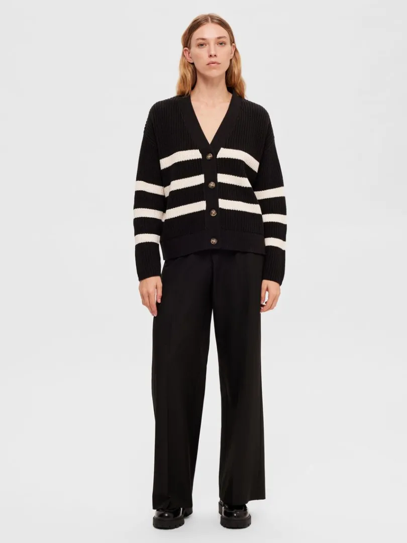 stribet_cardigan_1-1.webp Strik>SELECTED STRIBET CARDIGAN Black
