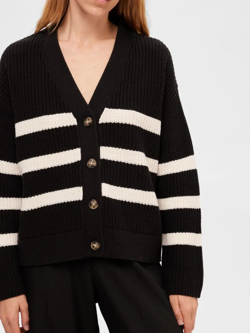 stribet_cardigan_3-1.webp Strik>SELECTED STRIBET CARDIGAN Black