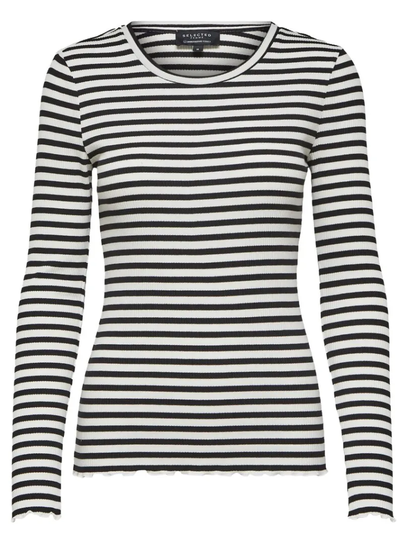 stribet_langrmet_tshirt_5-4.webp T-shirts>SELECTED STRIBET LANGÆRMET T-SHIRT Black